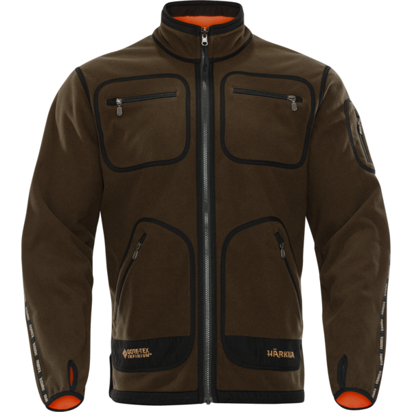Jacheta fleece Härkila Kamko Hunting Green / Orange Blaze