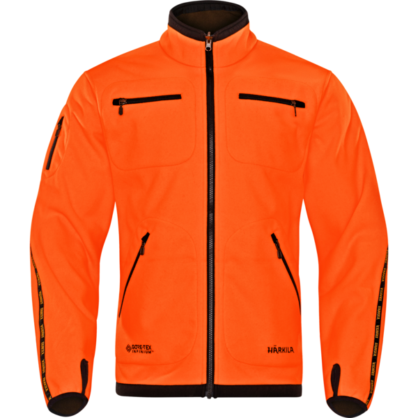 Jacheta fleece Härkila Kamko Hunting Green / Orange Blaze 1