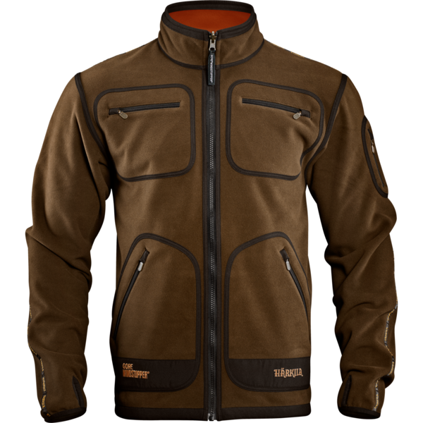 Jacheta fleece Härkila Kamko Hunting Green / Orange Blaze 2