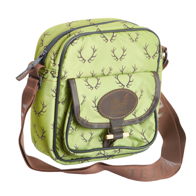Geantă TETRAO Old England A5 - verde cu coarne