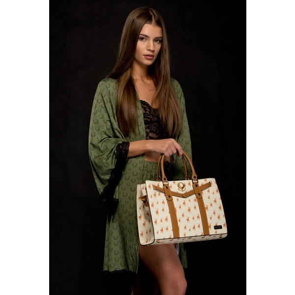 Poșetă damă de piele crossbody cu baretă de mână TETRAO Daphne 7