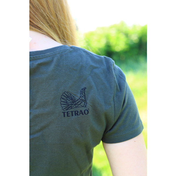 Tricou damă TETRAO cerb mic - verde  3