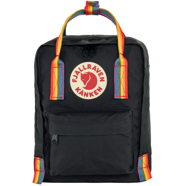 Rucsac Fjällräven Kånken Rainbow Mini - Black-Rainbow