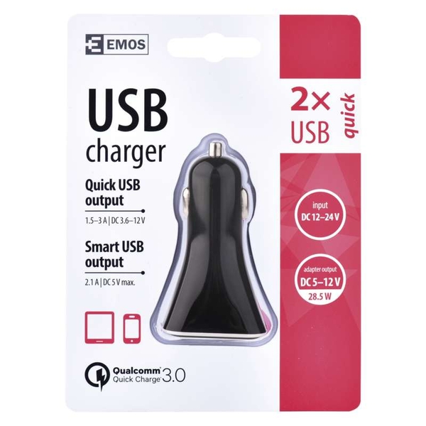 Adaptor universal smart pentru mașină QC 3.0