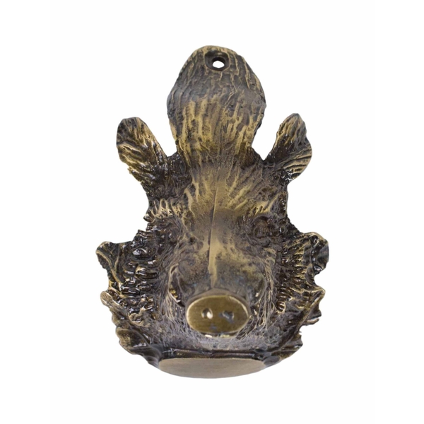 Ornament sub colți de mistreț Oak Leaves Cover Boar Hog Head Big