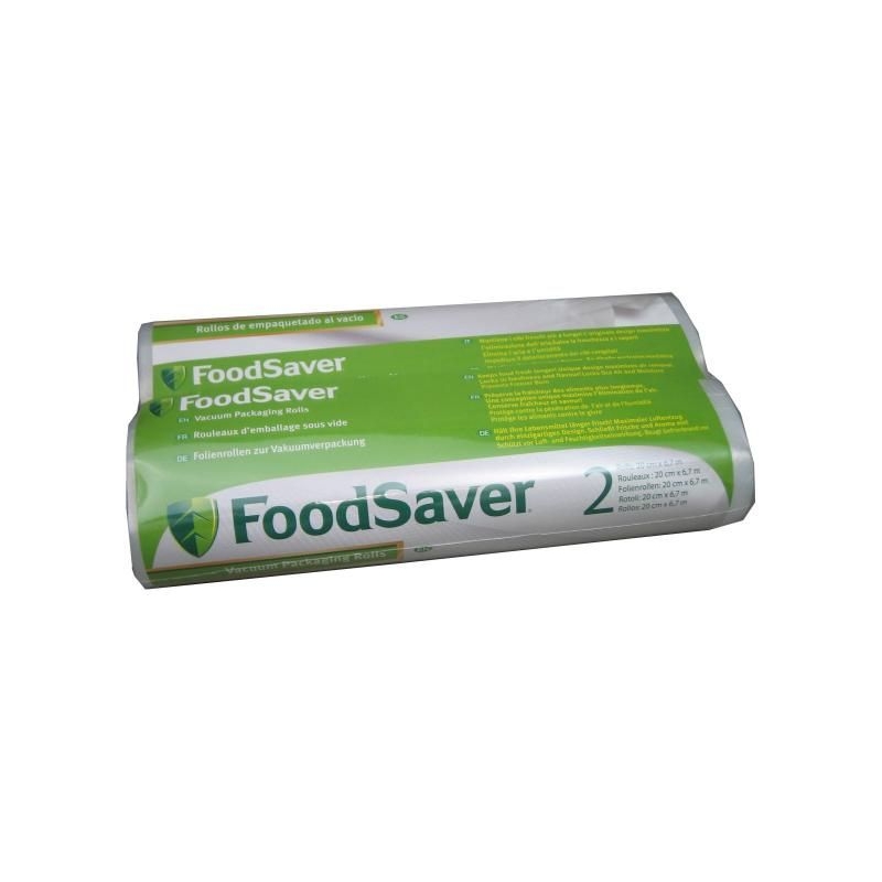 Set de folii pentru aparat de vidat alimente FoodSaver 2x role 20cm