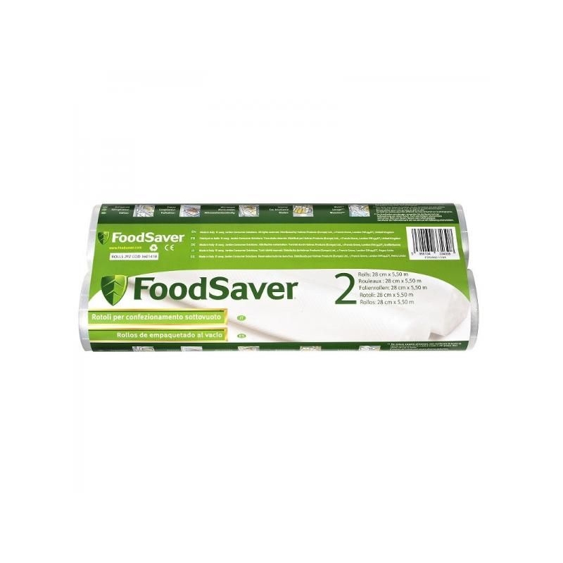 Set de folii pentru aparat de vidat alimente FoodSaver 2x role 28cm  